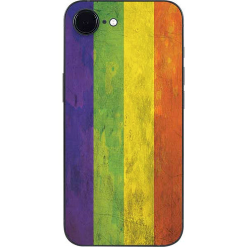 Distressed Rainbow Flag iPhone 16e Skin